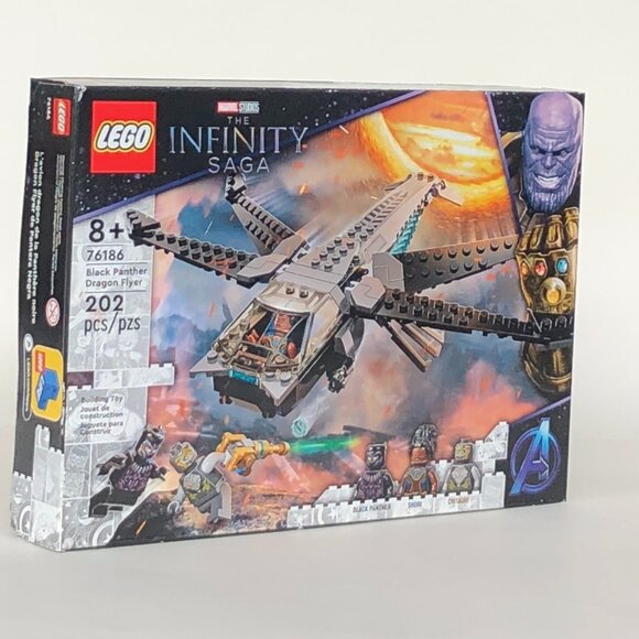 Brand New Lego Marvel Black Panther Dragon Flyer 76186 - Picture 7 of 9
